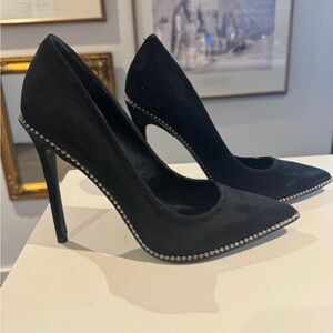 NWOT | Steve Madden Black Studded Pointed Toe Stiletto Heels